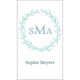 Monogram Wreath Luggage Tags Image 3 of 3